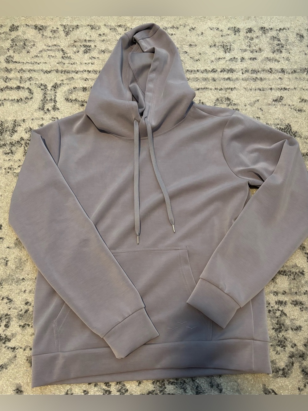 Womens Grey Sueded Lazypants Hoodie